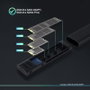 Tooq Shura Caja Externa para SSD M.2 NGFF/NVMe USB-C TQE-2223B Negro